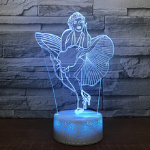 Lámpara Led de mesita de noche 3d, iluminación Usb de acrílico, regalo extraño, para sala de estar 2024 - compra barato