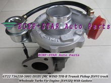 Óleo fresco turbo gt22 736210 736210-5005 736210-0005 118300tamanho, turbocompressor para isuzu jmc transit captador jx493 caminhão gonow jx493zq 2024 - compre barato