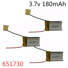 3Pcs 3.7V 180mAh 651730 Lipo Battery For Syma S107G S109G S111G MJXRC X900 X901 Remote Control Helicopter 3.7 V 180 mAh Battery 2024 - buy cheap