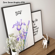 Modern Watercolor Flower English Phrase Canvas Painting Poster And Print Wall Art Picture Living Room Decoration Home Mural 2024 - buy cheap