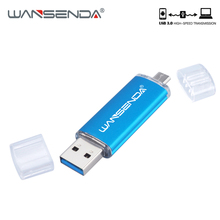 High Speed WANSENDA USB Flash Drive Usb 3.0 OTG Pen Drive 128GB Micro usb stick 256GB 64GB 32GB 16GB 8GB Pendrive USB Flashdisk 2024 - buy cheap