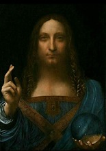 Leonardo Da Vinci Oil Painting Reproduction,Salvator Mundi by Da Vinci, Fast Free Shipping , 100% Handmade 2024 - buy cheap