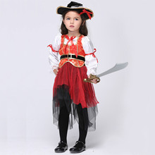 Новый костюм на Хэллоуин для детей, косплей морской пиратской принцессы, Детские Аниме Костюмы, для шоу, для девочек, карнавальвечерние, танцевальная модель 2024 - купить недорого