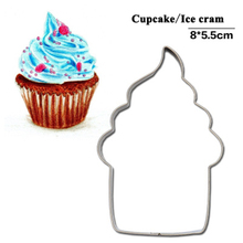 Molde de helado para cupcakes, herramientas de modelado de pastelería para hornear galletas de cumpleaños, sello, novedad 2024 - compra barato