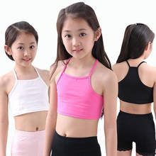 Cheap 3Pc/lot Kids Underwear Cotton Girls Tank Top Candy Color Undershirt  Girls Singlet Baby Camisole
