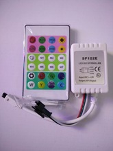 Controle remoto ir 1x24 teclas dc12v ws2812b, controle contoller ws2811 200, mudança máxima de 1-512 pixel, led 2024 - compre barato