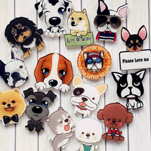 1Pcs Kawaii Harajuku Dog Animal Badge Acrylic Brooch For Women/Man Clothes Badge Decorative Rozet Collar Scarf Lapel Pin Brooch 2024 - buy cheap