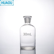 Флакон-реагент HUAOU прозрачный с узким горлом и заземлением, 30 мл 2024 - купить недорого
