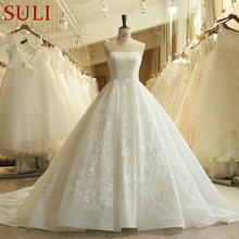 SL-502 Charming Strapless Applique Lace Vintage Bridal Wedding Dress 2018 Princess Wedding Dresses Turkey 2024 - buy cheap