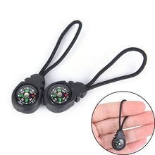 5pcs/pack Compass Zipper Pull With Strap For Backpack Gym Suit Garment Accessories Black 2024 - buy cheap