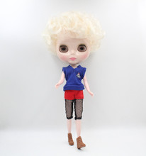 Free Shipping big discount RBL-592 DIY Nude Blyth doll birthday gift for girl 4colour big eye doll with beautiful Hair cute toy 2024 - buy cheap