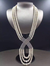 Collar de perlas blancas de agua dulce, 100% naturales, envío gratis 2024 - compra barato