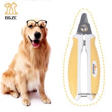 Safety Pet Nail Clipper Dog Cat Claw Trimmer with Free Nail File Professional Stainless Steel Grooming Tool for Small Large Dog 2024 - buy cheap