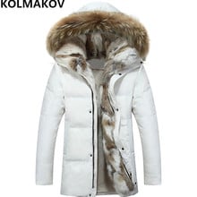 2020 winter down coats mens thicken Parka Jacket fluff lining overcoat hat detachable Parkas plus size S-5XL warm outwear male 2024 - buy cheap