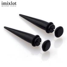 Imixlot 2Pcs Fashion Stud Earrings Rivet Spike Stainless Steel Helix Fake Piercing Ear Plugs Cartilage Traugs Piercing 8 Colors 2024 - buy cheap