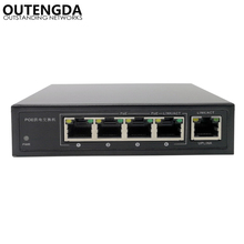 OUTENGDA 5 Ports 4 PoE Injector 24v Power Over Ethernet Switch 4,5+/7,8-, Power Adapter max120W optional 2024 - buy cheap