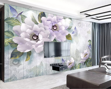 Beibehang personalizado 3D pared murales papel pintado mano peonía pintada corbatín floral pared Pintura Sala 3d papel tapiz flor 2024 - compra barato