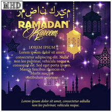 Ramadan presente festival pintura diamante 5d broca praça cheia de diamantes bordados islâmico muçulmano ícone diy adesivo mosaico 2024 - compre barato