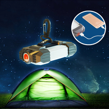 Linterna Led portátil para acampar, linterna de Linterna recargable con USB para tienda de campaña, emergencia, Banco de energía móvil, reflector 2024 - compra barato
