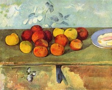 Paul cezanne, reprodução de pintura a óleo, apple e biscoitos-1895, frete grátis, artesanal, de alta qualidade 2024 - compre barato