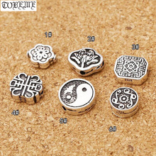 100% 925 Silver Jewelry Beads Lucky Symbol Beads Fengshui Taichi Yinyang Symbol Beads DIY Bracelet Jewelry Findings 2024 - buy cheap