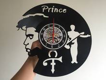 Fashion Creative Clock CD Vinyl Record Wall Clock Film Prince photo Theme Home Decor 3D Hanging Watches Duvar Saat Home Decoraci 2024 - buy cheap