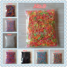 About 3000pcs/bag (small size) Child Baby TPU Hair Holders Rubber Bands New Colorful Elastic Hair Bands Girl's Hair Accessories 2024 - buy cheap