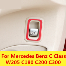 Trunk door Electric tailgate button knob switch decorative frame sticker cover For Mercedes Benz C Class W205 C180 C200 C300 2024 - buy cheap