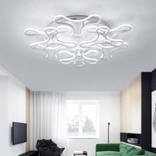 Lámpara de techo LED acrílica de aluminio, iluminación moderna para el hogar, sala de estar, dormitorio, sala de estudio, pasillo 2024 - compra barato