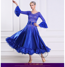 Señora personalizado vestido de baile de salón chicas vals Tango baile Vestidos Mujer estándar Flamenco etapa baile disfraces D-0410 2024 - compra barato