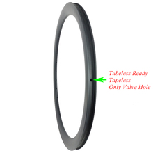 385g 42mm asymmetric road disc carbon rim tubeless ready tapeless 25mm U shape disk wheel UD 3K 12K matte glossy 20H 24H 28H 32H 2024 - buy cheap