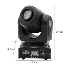 Mini holofote móvel de led, com placa e placa de cor, alto brilho de 60w, dmx512, mini holofote móvel de led, 90w, venda imperdível
