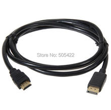 6 футов 1,8 м порт дисплея DP штекер порт дисплея к HDMI штекерному кабелю адаптер конвертер для ПК ноутбука HD проектора 2024 - купить недорого