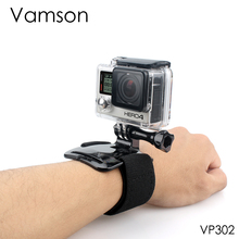Acessório de pulso vamson para câmeras, suporte giratório 360 graus para gopro hero 4 3 + 2 1 xiaomi sjcam vp302 2024 - compre barato
