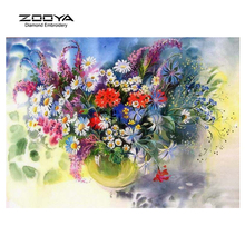 ZOOYA Diamond Embroidery 5D DIY Diamond Painting Crystal Flower Vase Diamond Painting Rhinestone Cross Stitch Decoration CJ366 2024 - buy cheap