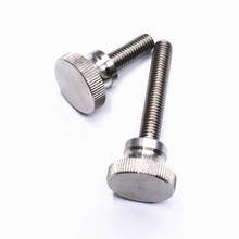 4pcs M4 stainless steel GB833 knurled knob flat high head screws handle big round head screw bolt bolts 6-50mm length 2024 - buy cheap