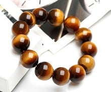 Новый модный браслет tiгерит 100% натуральный камень тигровый глаз браслет, уникальные браслеты из бисера и браслеты для женщин и мужчин ювелирные изделия 2024 - купить недорого