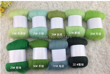 needlework home decor needlework Poke fun handmade materials diy wool strip wool felt green 10 system Free shipping 2024 - buy cheap