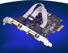 Высокое качество 2 порта RS232 серийный PCI-Express хост-контроллер Расширительная карта адаптер RS-232 COM DB9 MCS9922 чипсет для MosChip 2024 - купить недорого