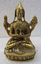 B0602 estatueta de bronze pequeno tsongkahpa guerra do buda do tibete 2024 - compre barato