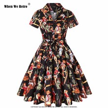 Vestido Vintage de estilo Rockabilly para mujer, ropa de primavera, SD0002 2024 - compra barato