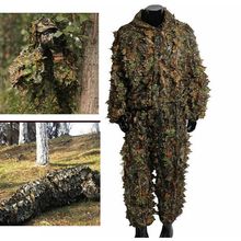 Ghillie Suit Set Outdoor Sport CS Camouflage Suits 3D Camo Bionic Leaf Jungle Woodland Airsoft War Games Sniper Hunting Clothes 2024 - buy cheap