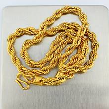 Twisted Chain  Yellow Gold Filled Mens Rope Chain Twisted Necklace 2024 - buy cheap