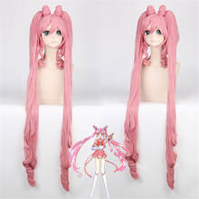 120cm SAILOR MOON Chibiusa Long Pink Wig Synthetic Wavy Anime Cosplay Wigs Women With Double Ponytails High Temperature Fiber 2024 - buy cheap
