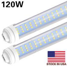 8PCS  T8/T10/T12 8FT LED Tube Light,8FT Single Pin FA8 Base,120W 12200LM,Cold White,Clear Cover,96" Triple Row 576PCS led chip 2024 - buy cheap