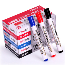 QSHOIC-caja de 10 unids/caja de rotuladores, no aplicable, suministros de oficina, eficaz, color rojo, azul, negro 2024 - compra barato