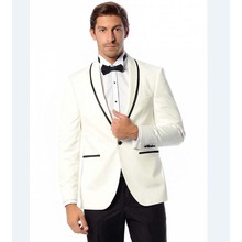 Мужской костюм homme Groom, свадебный костюм цвета слоновой кости с отложным воротником, пиджак + брюки + галстук, 2020 2024 - купить недорого