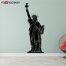 Statue Of Liberty New York Attraction Vinyl Wall Sticker Vinyl Home Decoration For Living Room Removable Mural Decals House 3368 2024 - buy cheap