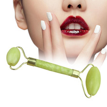 New Arrival!Double Head Green Jade Roller Massager Eye Face Neck Facial Relax Slimming Thin face Body Beauty Health Care Tools 2024 - buy cheap