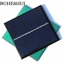 BUHESHUI 1 Вт 6 в мини поликристаллическая солнечная панель модуль солнечных элементов DIY Солнечное зарядное устройство Обучающие наборы 82*85*3 мм 10 шт. Бесплатная доставка 2024 - купить недорого